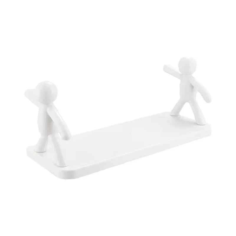 Wall-Mounted Bathroom Shelf Partition Storage Rack for Cosmetic Kitchen Organizer Plastic Shelf Household Bathroom Accessories