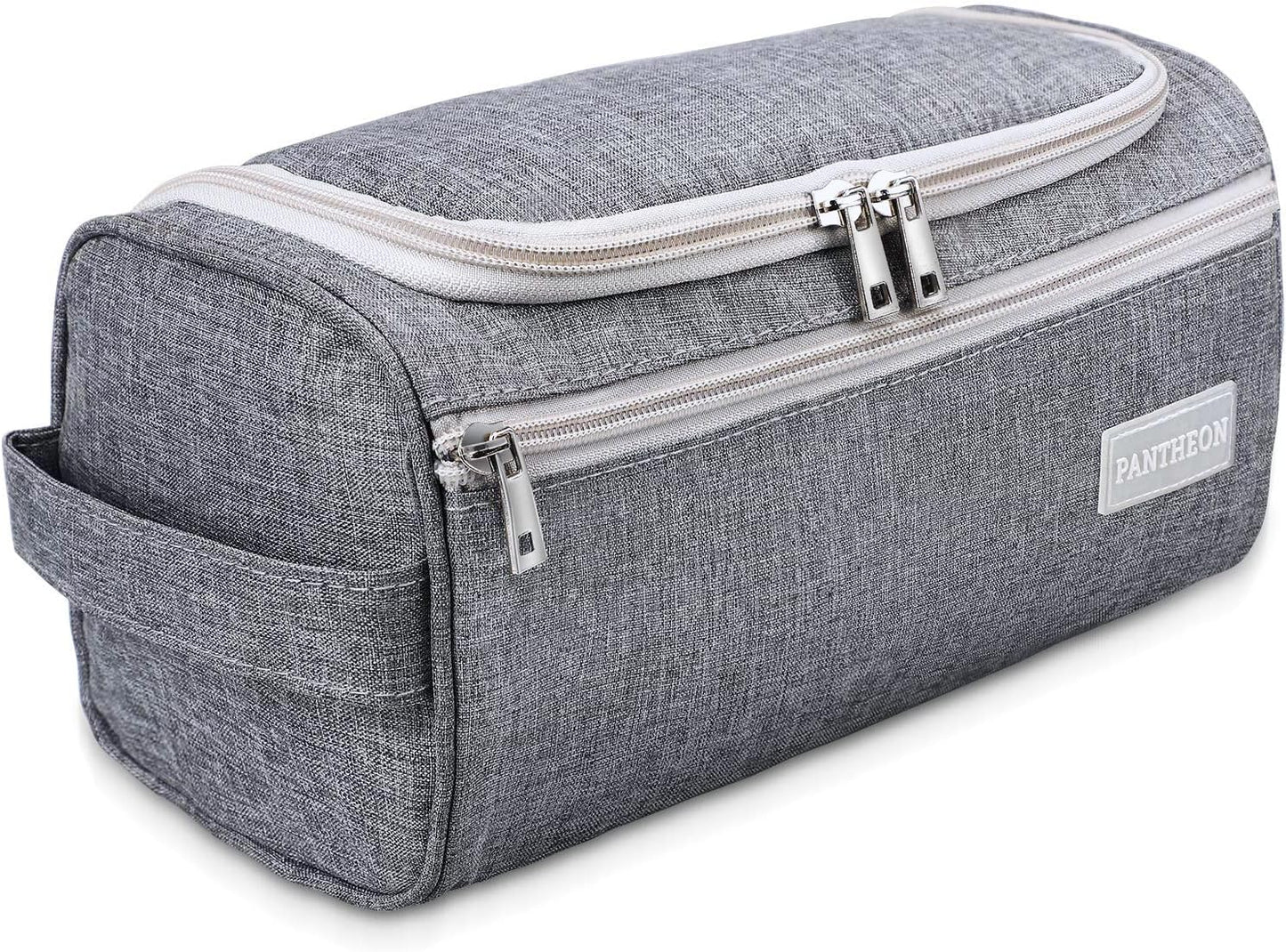 Travel Toiletry Bag for Men and Women, Travel Bag for Toiletries, Dopp Kit for Men, Travel Bathroom Bag, Mens Travel Bag Hanging Toiletry Organizer Toiletry Kit for Traveling (Gray)